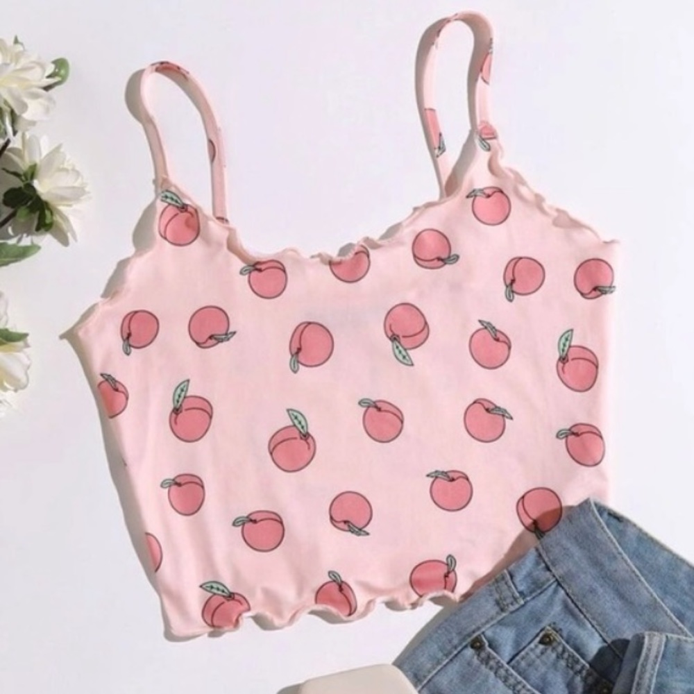 Peach Cami crop top